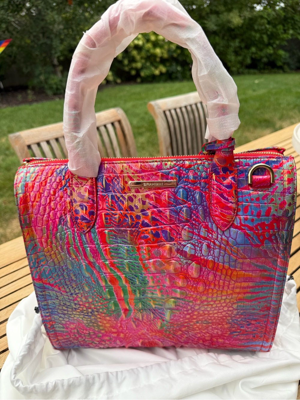 NWT Brahmin Caroline in Rainbow 🌈 Fish with matching NWT Veronica Wallet